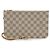 Pochette Neverfull Damier Azur di Louis Vuitton Marrone Beige