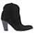 SAINT LAURENT Curtis 80 black suede fringe cuban heel western boots EU39.5  ref.2607293