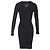 Abito Midi con Rouches in Lana Nera Joseph Nero - vista 3