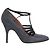 Strappy Pumps aus dunkelgrauem Leder von Lanvin