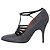 Strappy Pumps aus dunkelgrauem Leder von Lanvin - Ansicht 2