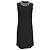 Mini-Kleid Bib aus schwarzer Viskose mit Kristallperlen von Lanvin