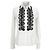 Camisa de botão adornada Valentino Garavani em algodão branco