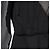 Blusa in seta nera a maniche lunghe plissettata e trasparente Chloé - vista 9