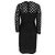 Valentino Garavani Vestido midi de algodón negro con patrón de encaje Valentino - vista 3