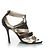 Sandali con cinturino Jimmy Choo in nero e oro - vista 4