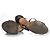 Sandali con cinturino Jimmy Choo in nero e oro - vista 7