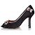 Pumps peep-toe in satin con cristalli Dsquared2 Nero - vista 2