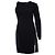 Elisabetta Franchi Ein-Ärmel-Kleid. Schwarz