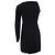 Elisabetta Franchi Ein-Ärmel-Kleid. Schwarz - Ansicht 2