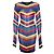 Vestido de punto con rayas de arcoíris Balmain. Multicolor