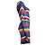 Vestido de punto con rayas de arcoíris Balmain. Multicolor - vista 3