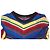 Vestido de punto con rayas de arcoíris Balmain. Multicolor - vista 5