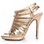Sandali a gabbia con zip Glenys di Jimmy Choo D'oro Metallico - vista 2