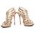 Sandali a gabbia con zip Glenys di Jimmy Choo D'oro Metallico - vista 3