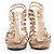 Sandali a gabbia con zip Glenys di Jimmy Choo D'oro Metallico - vista 4