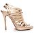 Sandali a gabbia con zip Glenys di Jimmy Choo D'oro Metallico - vista 5