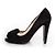Prada Suede open toe pump with floral application Black - view 2