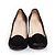 Prada Suede open toe pump with floral application Black - view 5