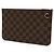 Pochette Louis Vuitton Damier Neverfull MM Marrone - vista 2
