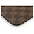 Pochette Louis Vuitton Damier Neverfull MM Marrone - vista 3