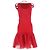 Herve Leger Strick-Tüll-Bandage-Midi-Kleid aus roter Viskose