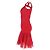 Herve Leger Strick-Tüll-Bandage-Midi-Kleid aus roter Viskose - Ansicht 2