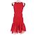 Herve Leger Strick-Tüll-Bandage-Midi-Kleid aus roter Viskose - Ansicht 3