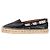 Espadrillas con logo Givenchy Capri in pelle nera - vista 4