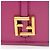 Bolsa de Ombro C'mon Nano em Couro Fendi Rosa - vista 9