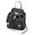 Borsa a Spalla in Nylon e Pelle Prada Nero