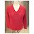 Autre Marque Roter Wollpullover von InWear und passender Schal - Ansicht 4