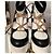 Stivaletti con zeppa Chanel nero bianco pelle 38 - vista 7