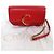 Chloé Borsa a spalla in pelle scamosciata con logo C di Chloe Rosso - vista 2