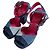 Roger Vivier Prismissic Denim Plattformsandalen Blau