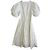Autre Marque Vestido de Algodón Flare STINA Blanco - vista 2