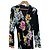Autre Marque Seidenkleid mit Blumenmuster LEONARD PARIS Schwarz - Ansicht 3