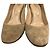 Autre Marque Sergio Rossi Wildleder Pumps mit dicker Sohle und mandelförmiger Spitze Beige - Ansicht 8