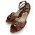 Sandali con zeppa in pelle Salvatore Ferragamo Marrone