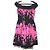 Autre Marque Vestido sem mangas com franjas e padrão floral Blumarine Preto Rosa