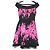 Autre Marque Vestido sem mangas com franjas e padrão floral Blumarine Preto Rosa - vista 2