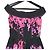 Autre Marque Vestido sem mangas com franjas e padrão floral Blumarine Preto Rosa - vista 3