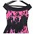 Autre Marque Vestido sem mangas com franjas e padrão floral Blumarine Preto Rosa - vista 4