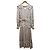 Autre Marque Vestido Largo con Estampado de Lunares Estella.K Negro Beige