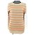 Autre Marque Top de punto de lino Ron Herman Beige Naranja