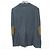 Autre Marque Chaqueta de Punto Ajustada con Parche en los Codos Laurel Gris Gris antracita - vista 2