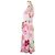 LEONARD Kankan Stretch Kleid mit Blumenmuster Pink Weiß - Ansicht 2