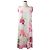 LEONARD Kankan Stretch Kleid mit Blumenmuster Pink Weiß - Ansicht 4
