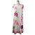 LEONARD Kankan Stretch Kleid mit Blumenmuster Pink Weiß - Ansicht 2