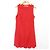RED VALENTINO Kleid mit gewelltem Saum Rot